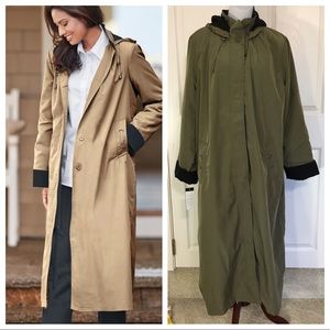 NWT! KC Collections Long Trench Coat